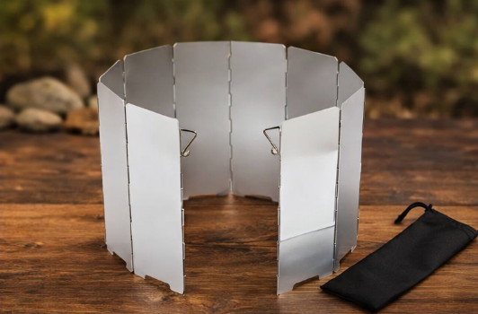 8 Plates Folding Wind Shield